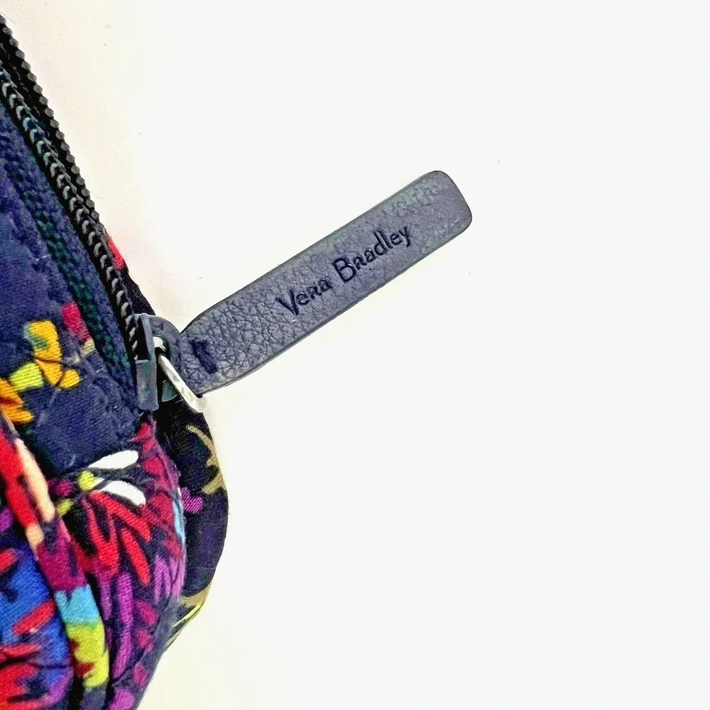 Vera Bradley Hanging Cosmetic Organizer Midnight Wildflowers‎ Quilted Cotton